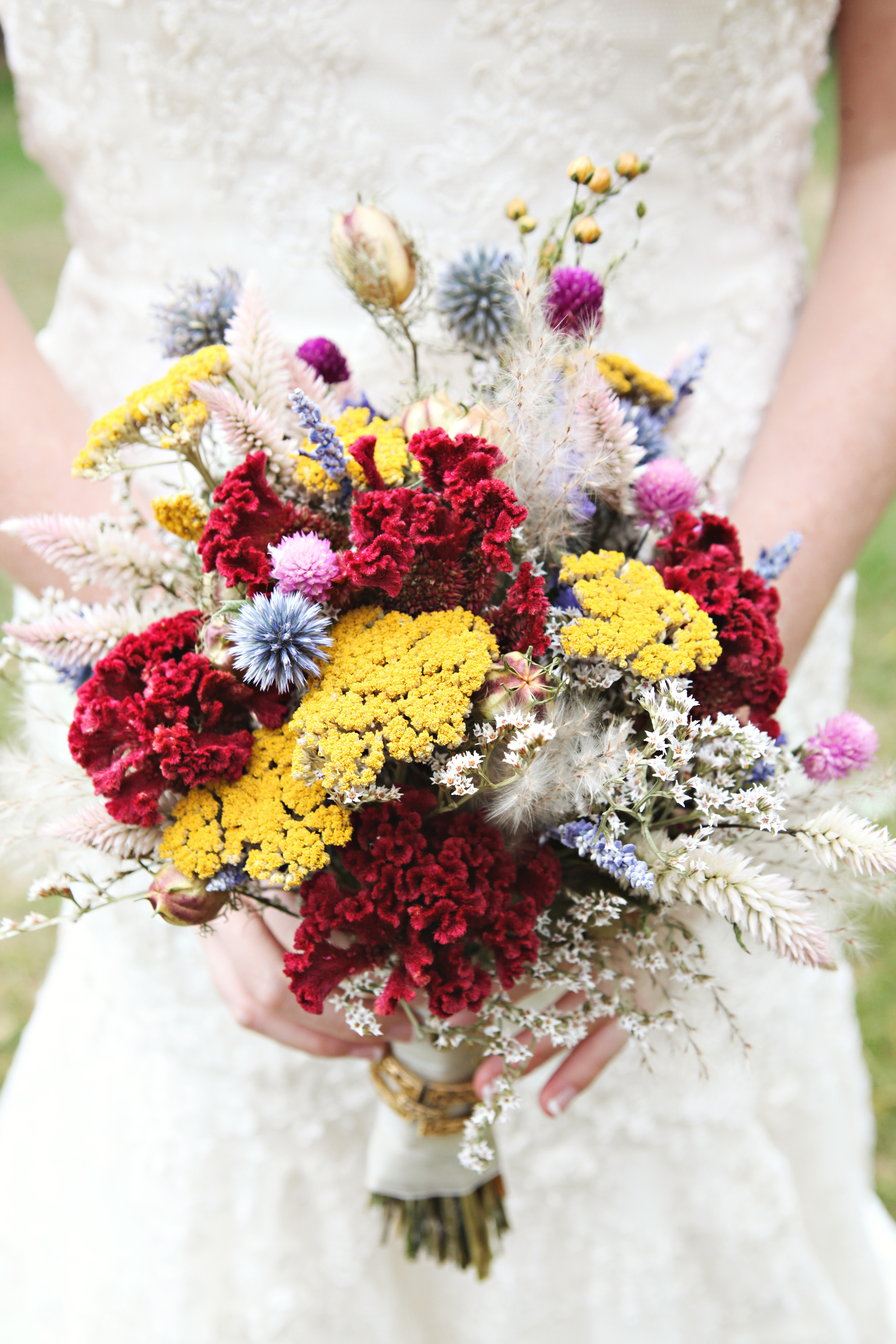 Hearty flowers for wedding bouquets